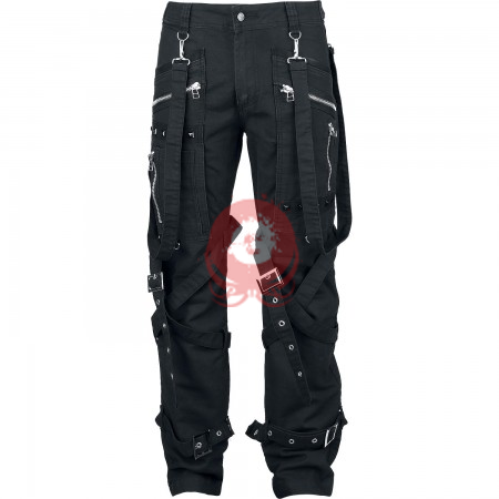 Womb Straps Midwestern Black Goth Punk Pant Womb Straps Midwestern Black Goth Punk Pant